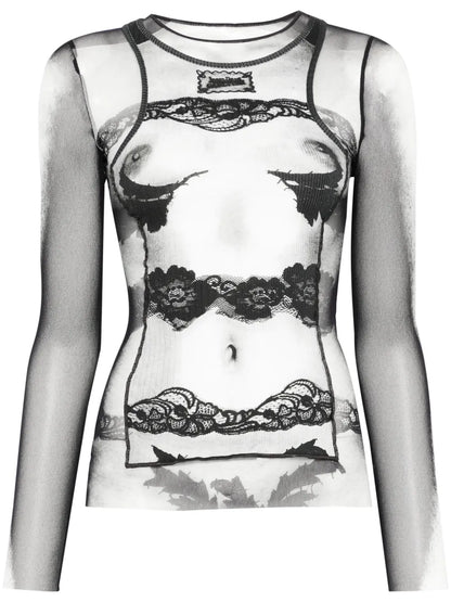 The Body Lace Marinére Top