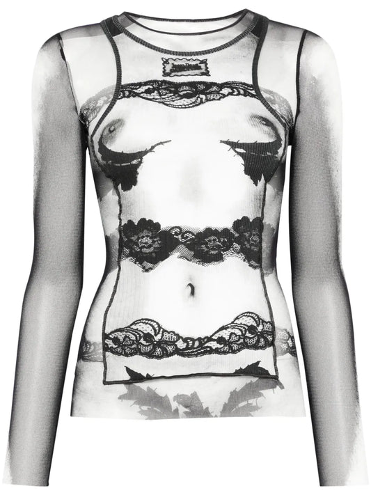 The Body Lace Marinére Top