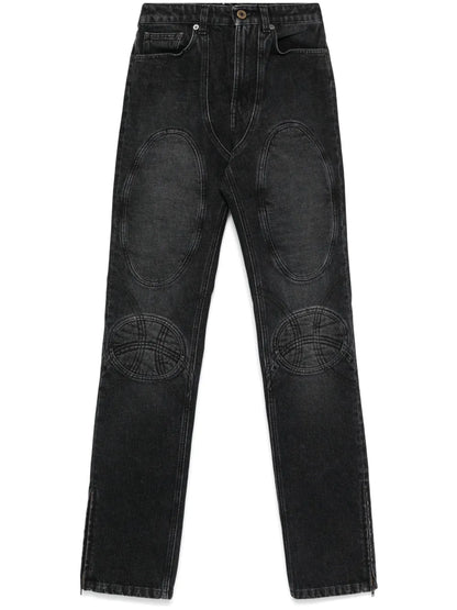 Lace-Up Jeans