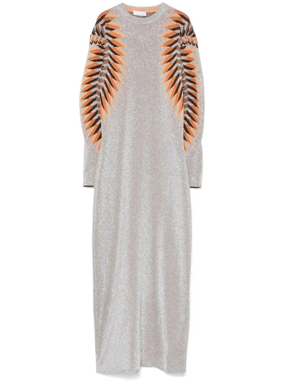 Lurex Jacquard Maxi Dress