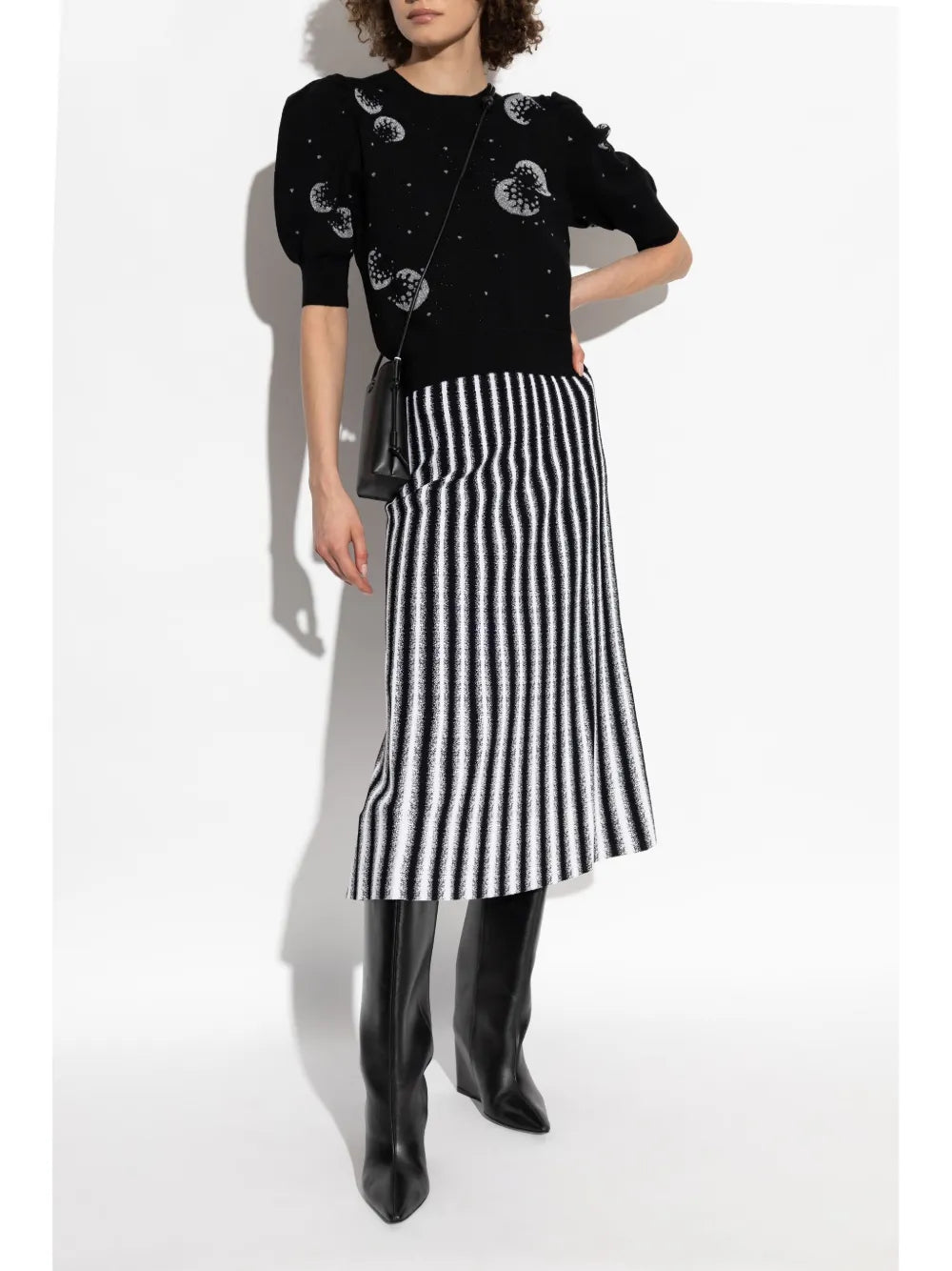 Striped Midi Skirt