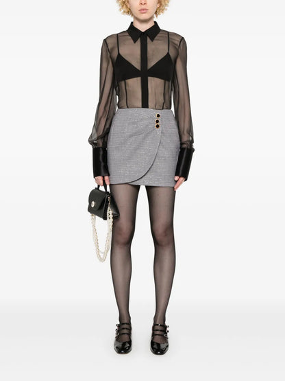 Houndstooth Mini Skirt
