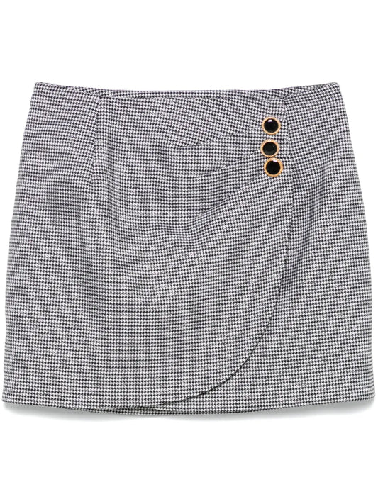 Houndstooth Mini Skirt