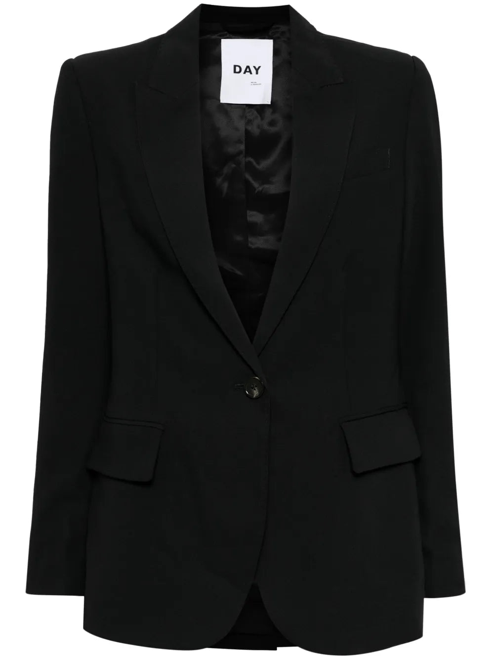 Gabardine Single Breasted Blazer