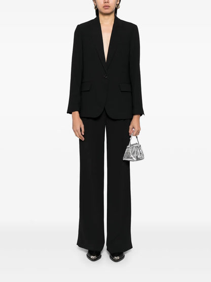 Gabardine Single Breasted Blazer