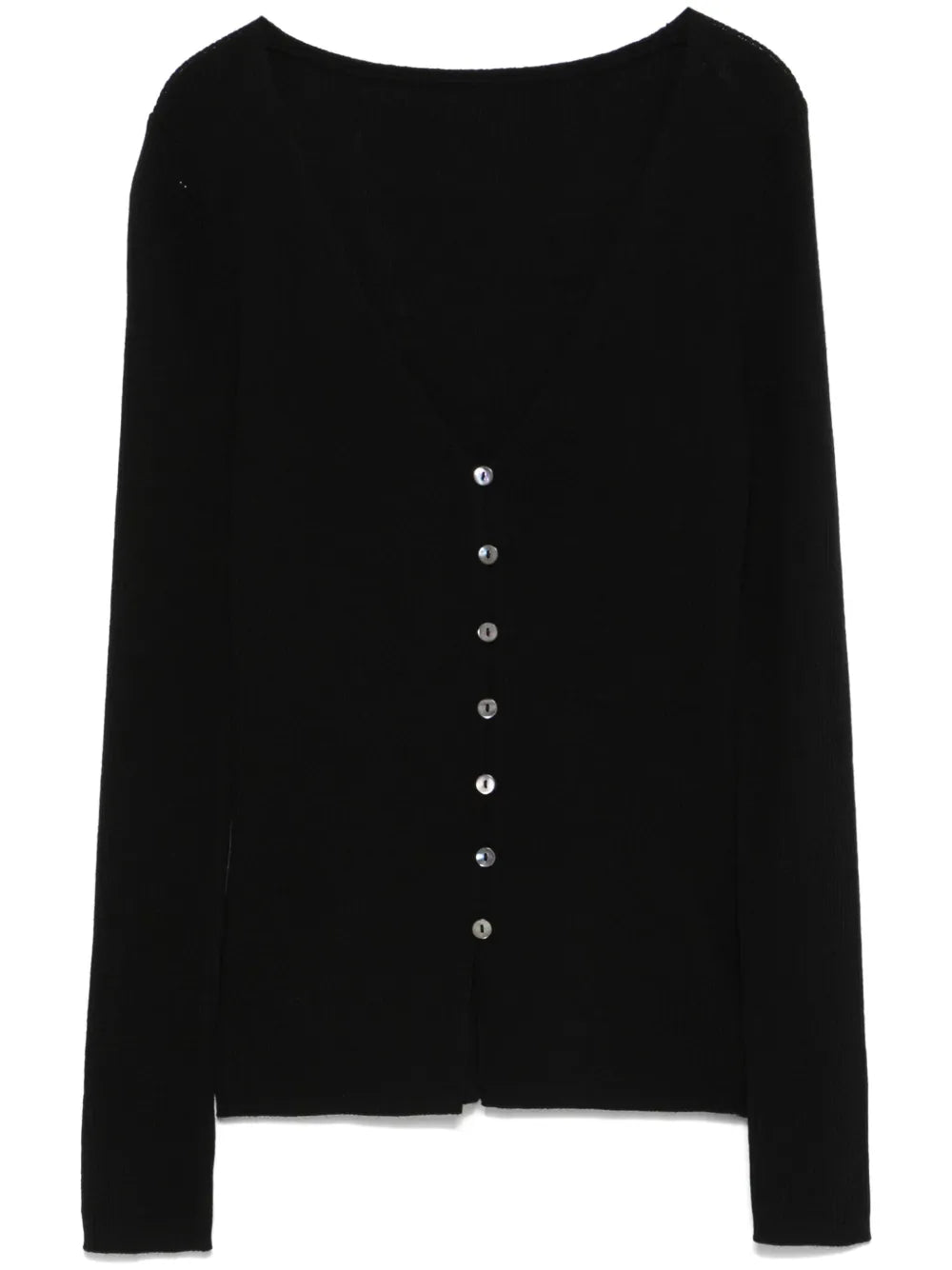 Ribbed-Knit Cardigan