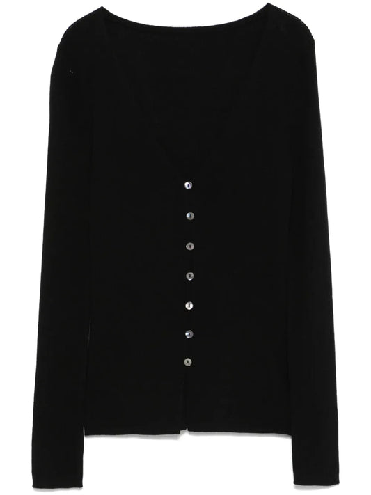 Ribbed-Knit Cardigan