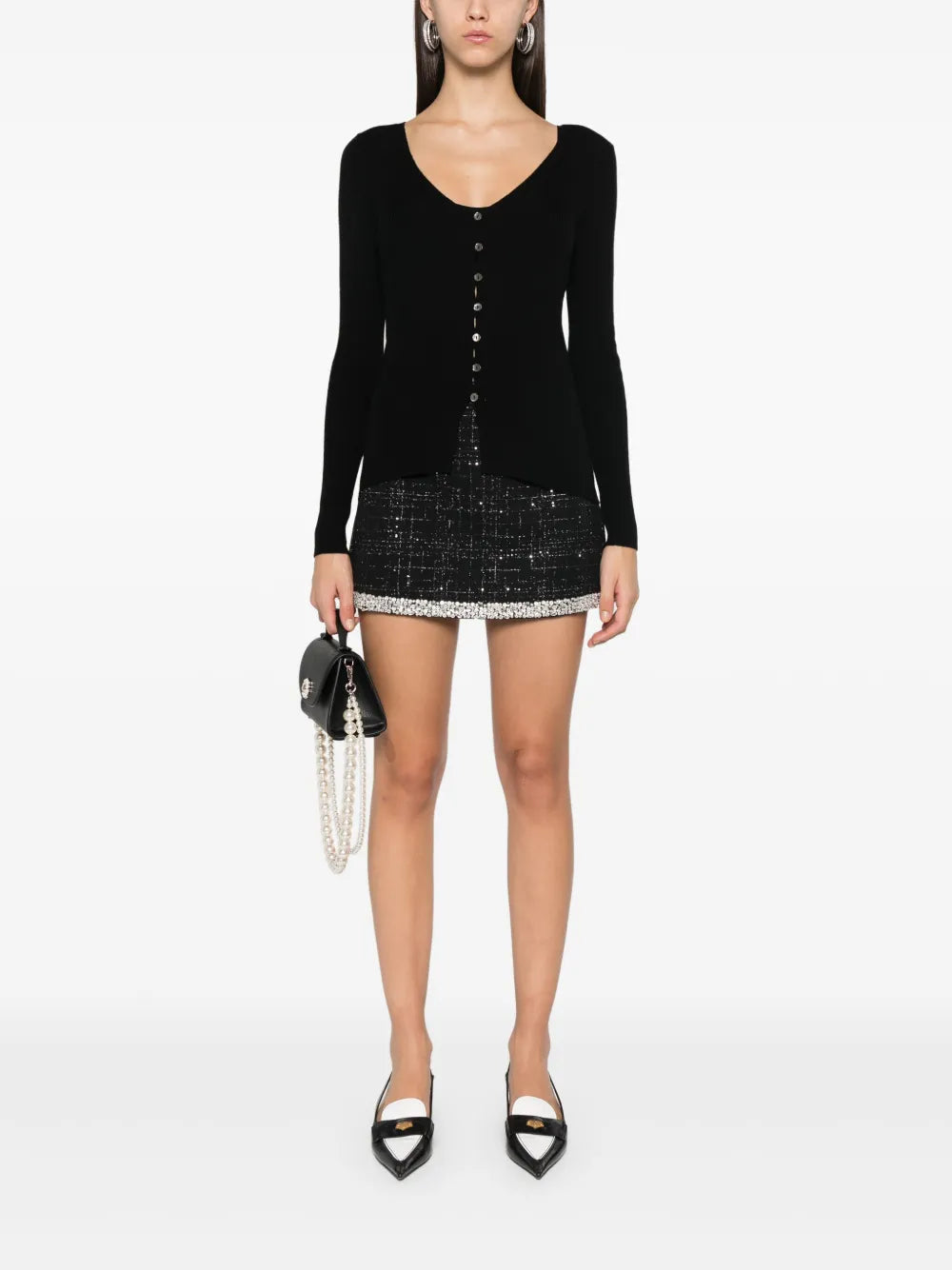 Ribbed-Knit Cardigan