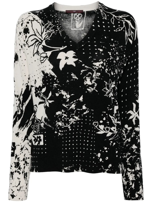 Lucky Dip Floral Print Jumper