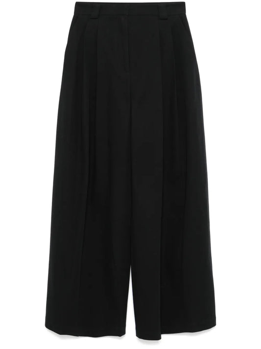 High-Waisted Wide-Leg Trousers