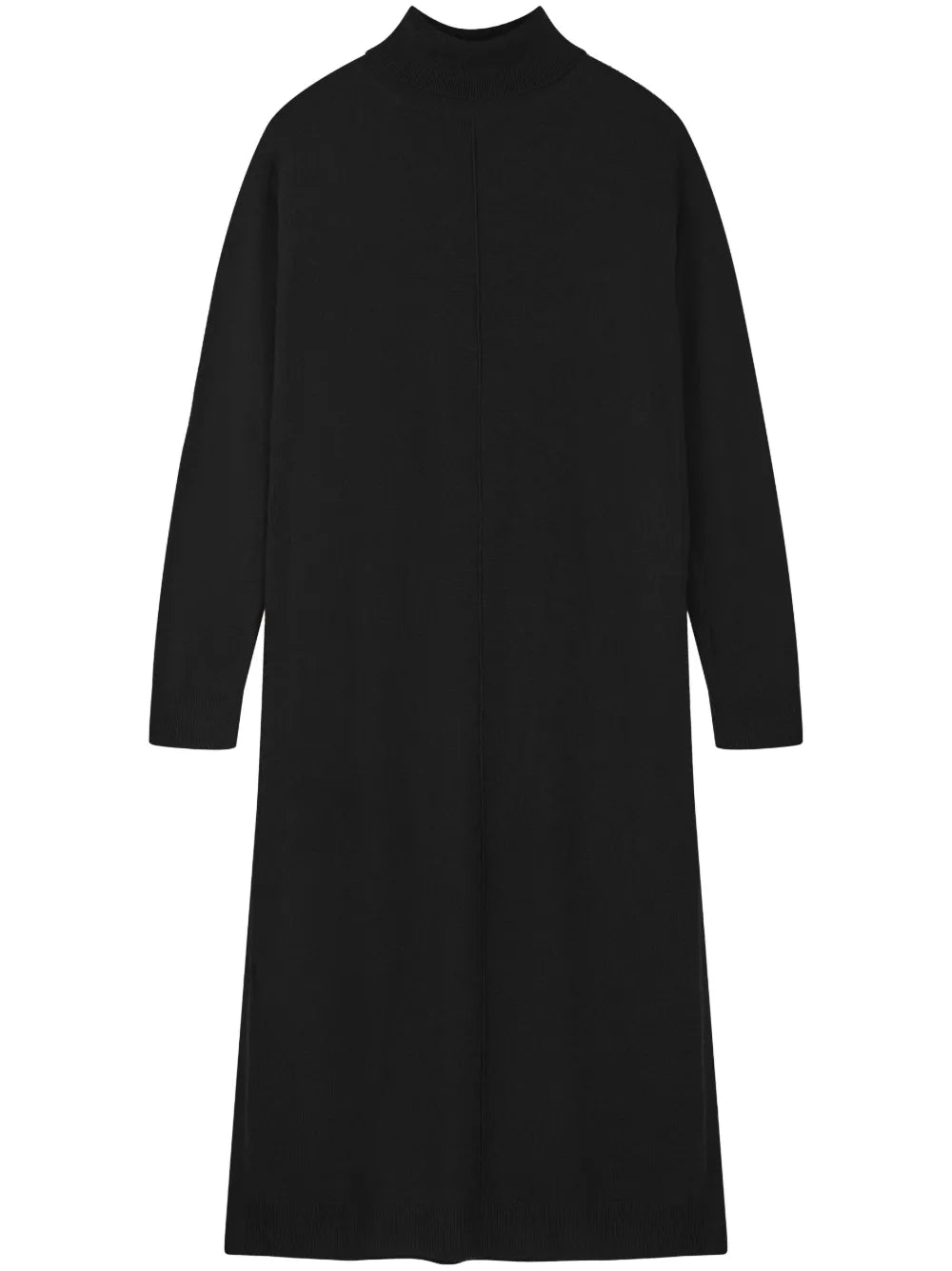 Roll-Neck Midi Dress