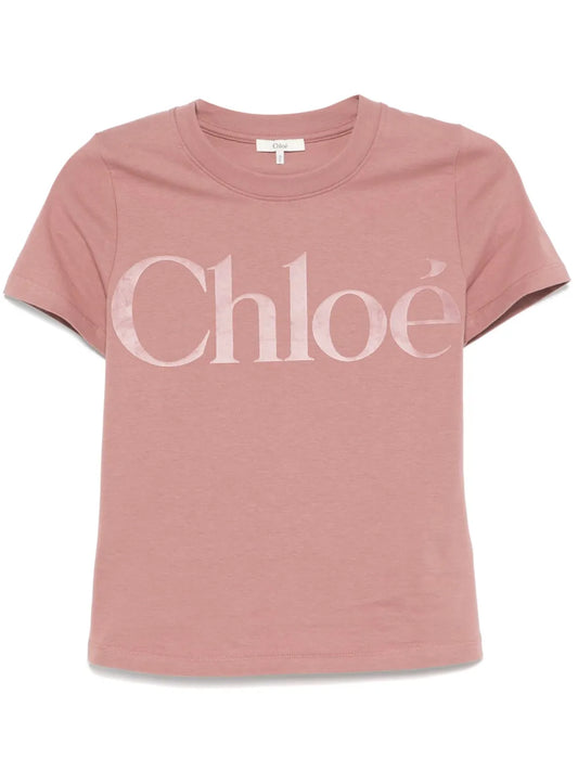 Flocked-Logo T-Shirt
