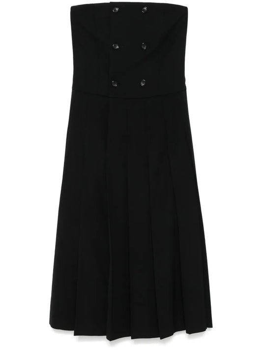 Pleated Midi Dress