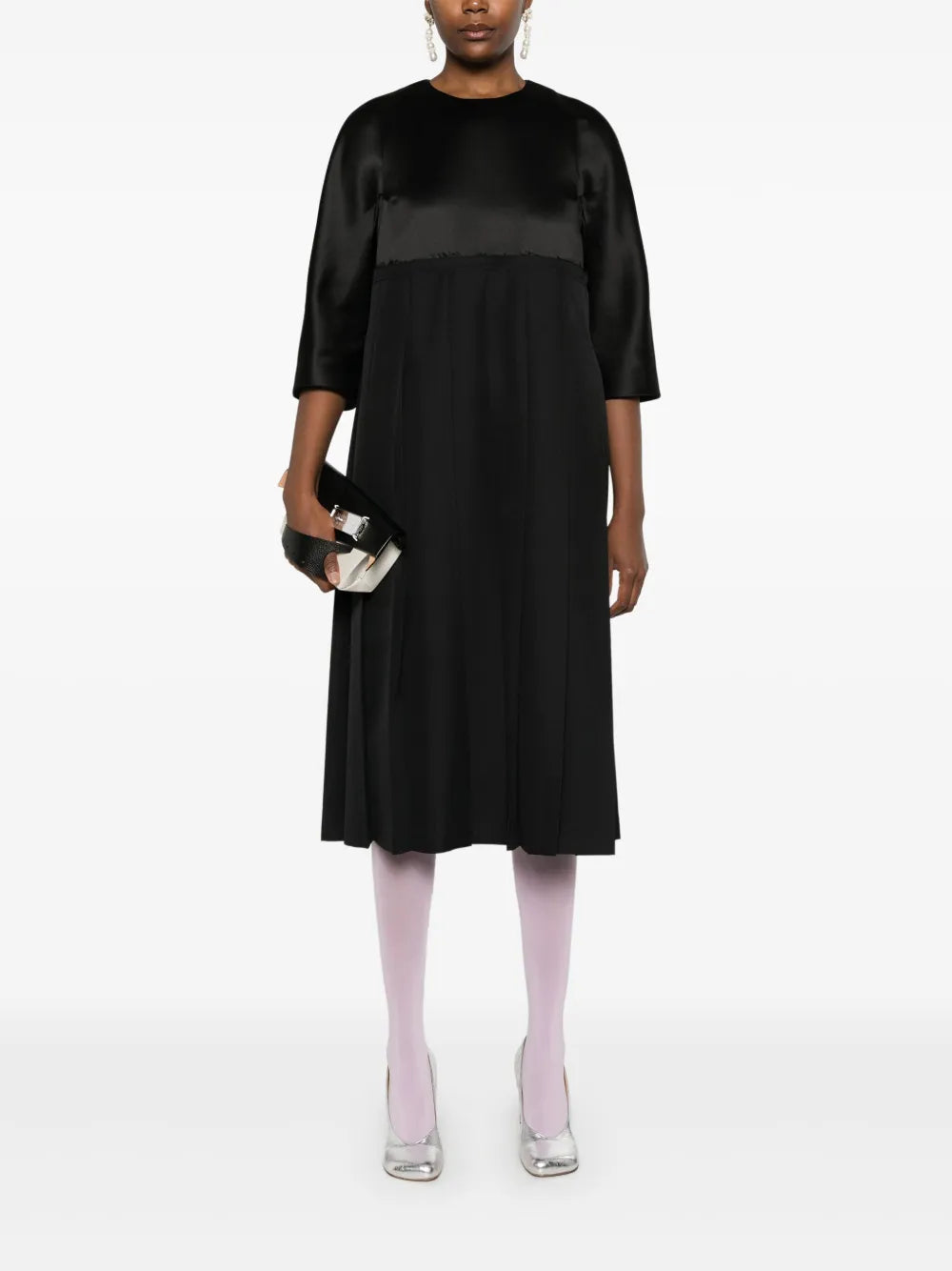 Pleated Midi Dress