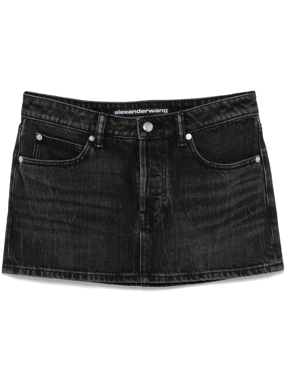 Crystal Denim Mini Skirt