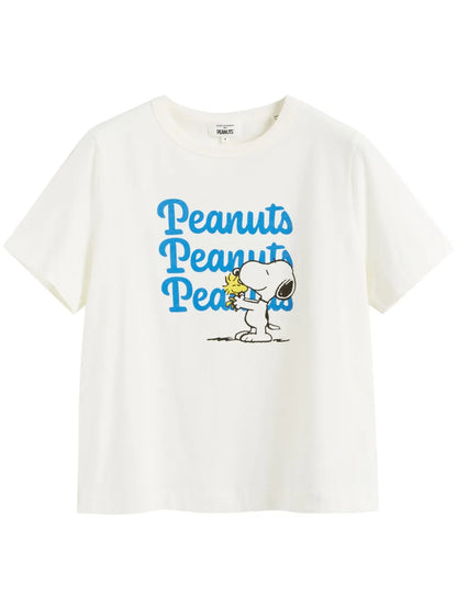 Snoopy & Woodstock Cotton T-Shirt