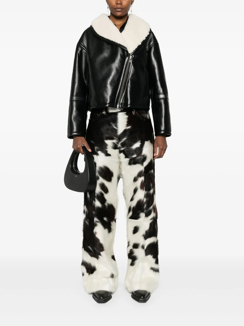 Faux-Leather Biker Jacket
