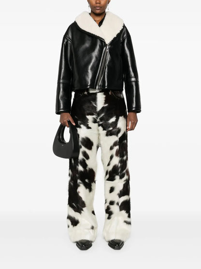Faux-Leather Biker Jacket