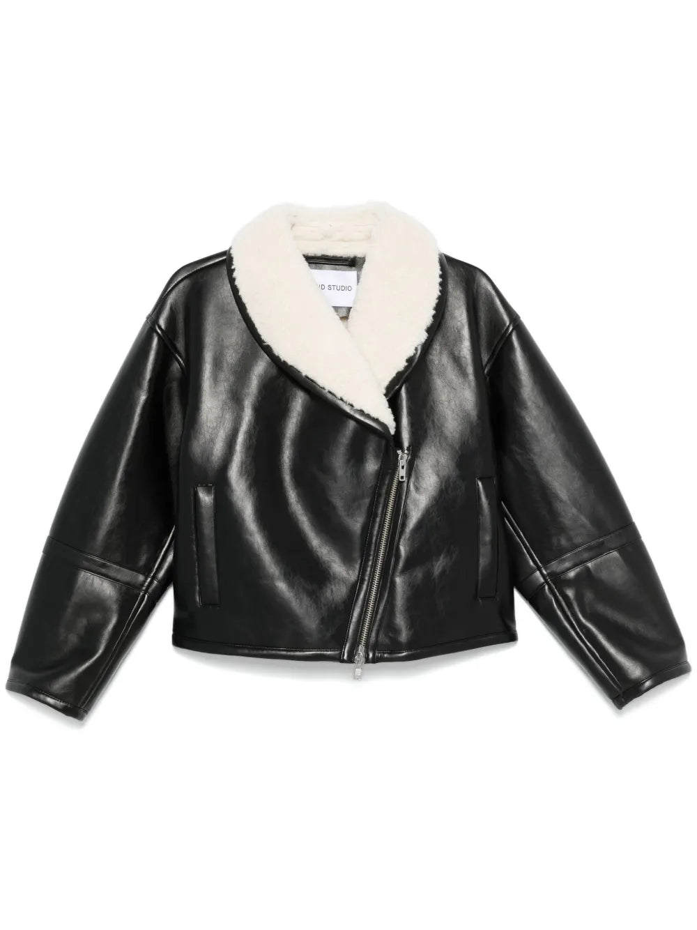 Faux-Leather Biker Jacket