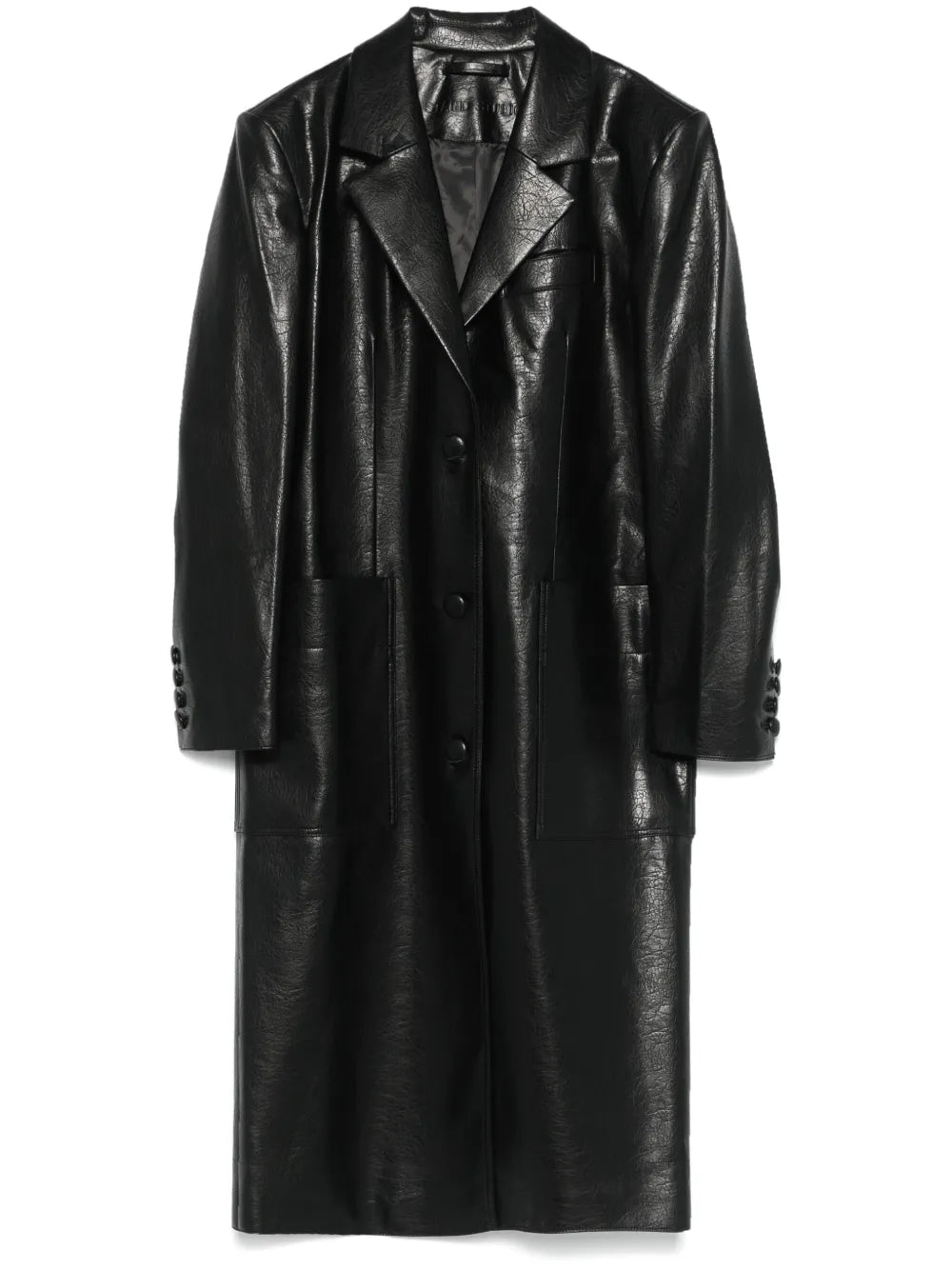 Faux-Leather Coat