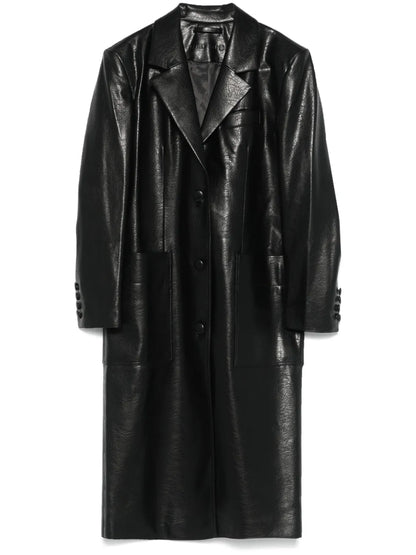 Faux-Leather Coat