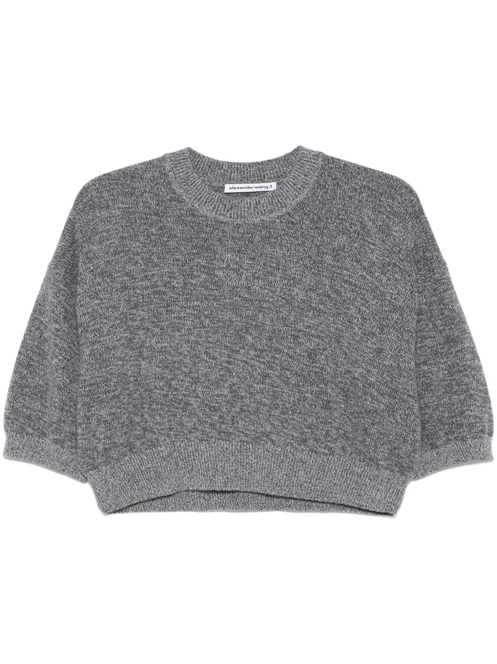 Logo-Embossed Cropped T-Shirt