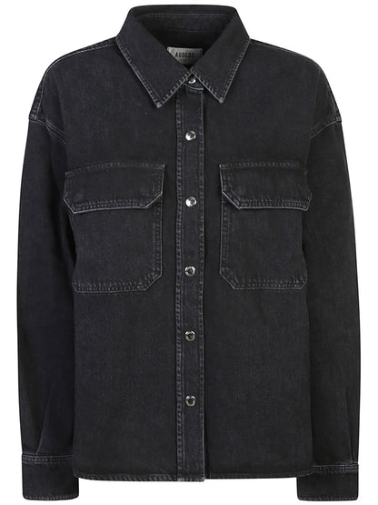 Drop-Shoulder Denim Jacket