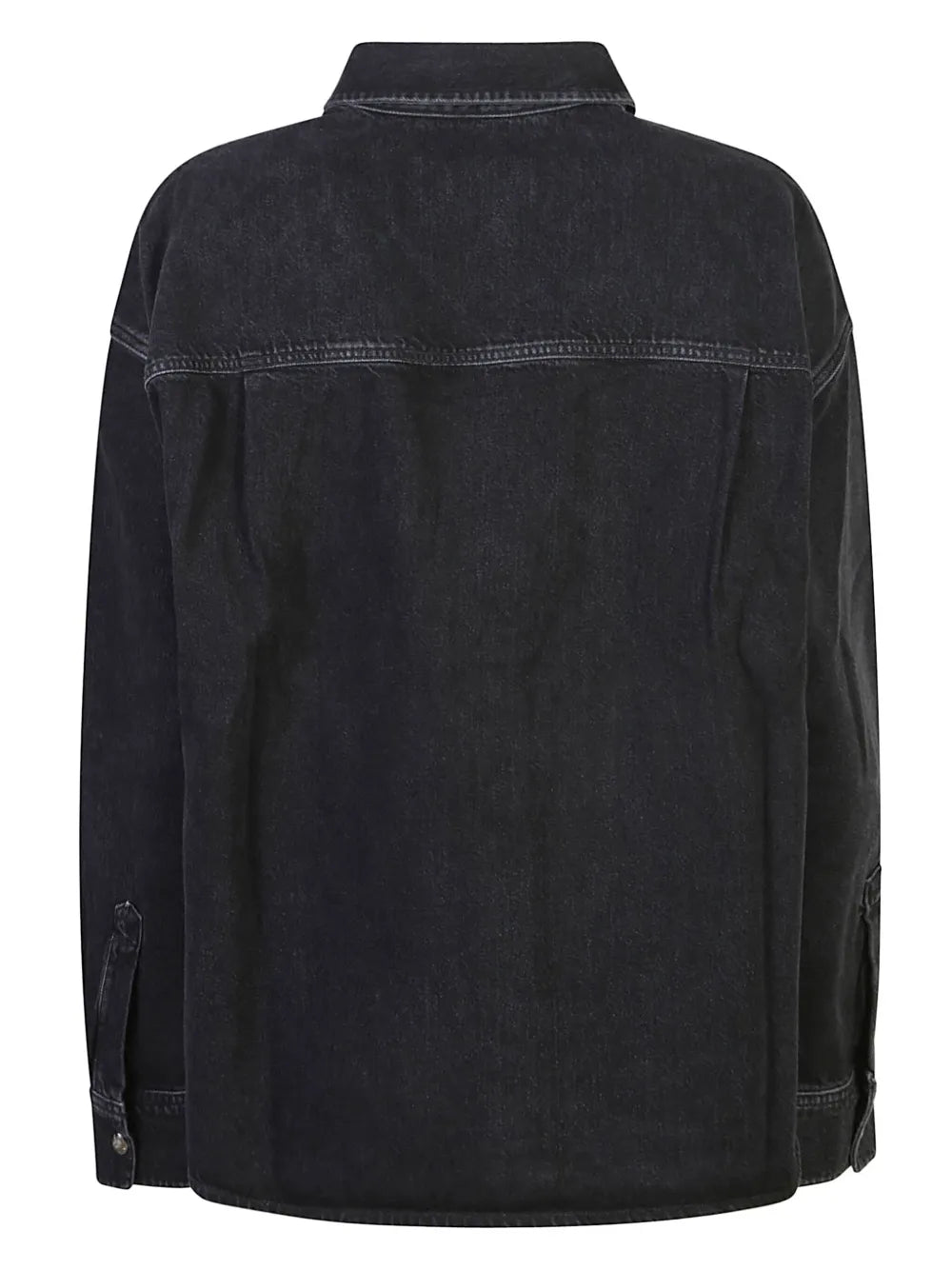 Drop-Shoulder Denim Jacket