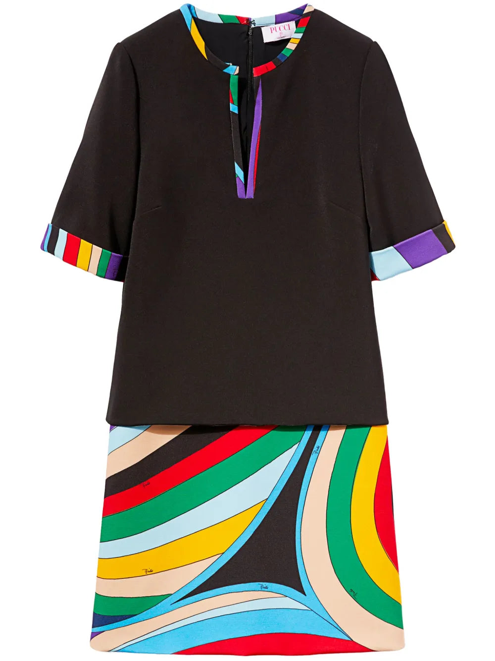 Iride-Print Mini Dress