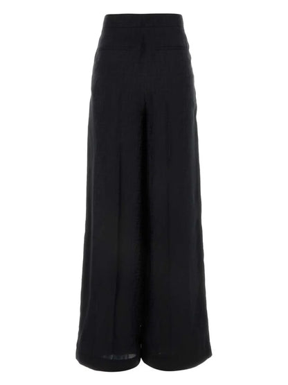 Monogram Jacquard Silk Trousers