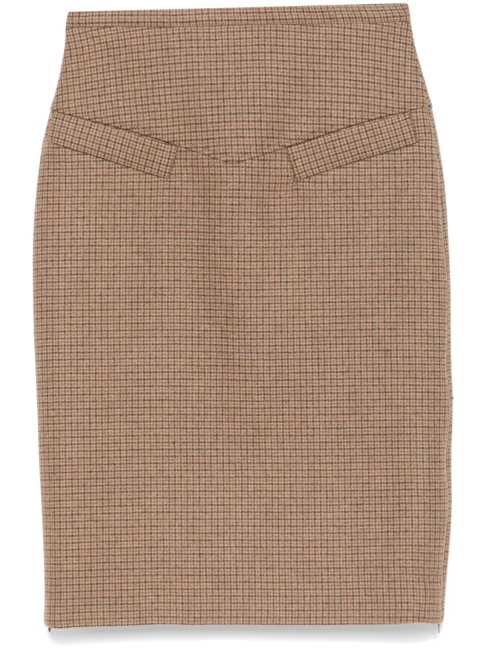 Houndstooth-Check Skirt