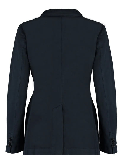 Tailored Cotton-Linen Blazer