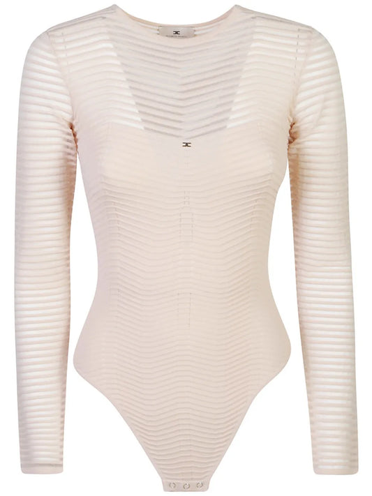 Herringbone-Pattern Bodysuit
