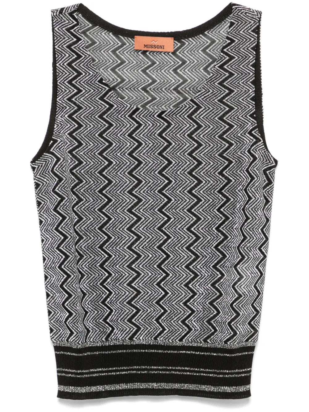 Zigzag Lamé Top