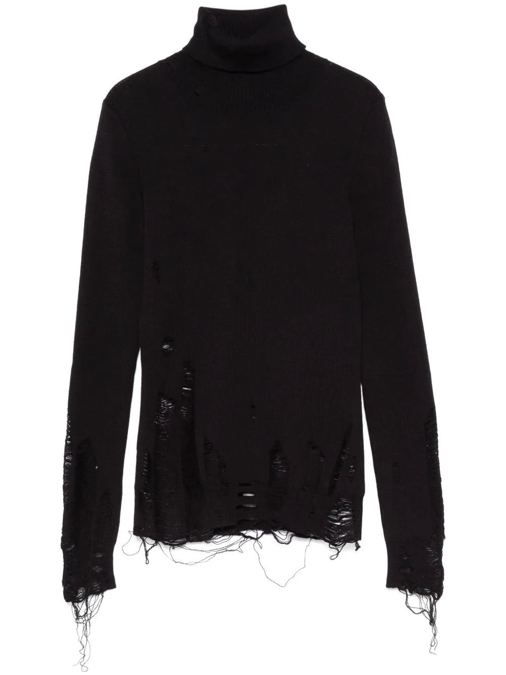 Distressed-Effect Sweater