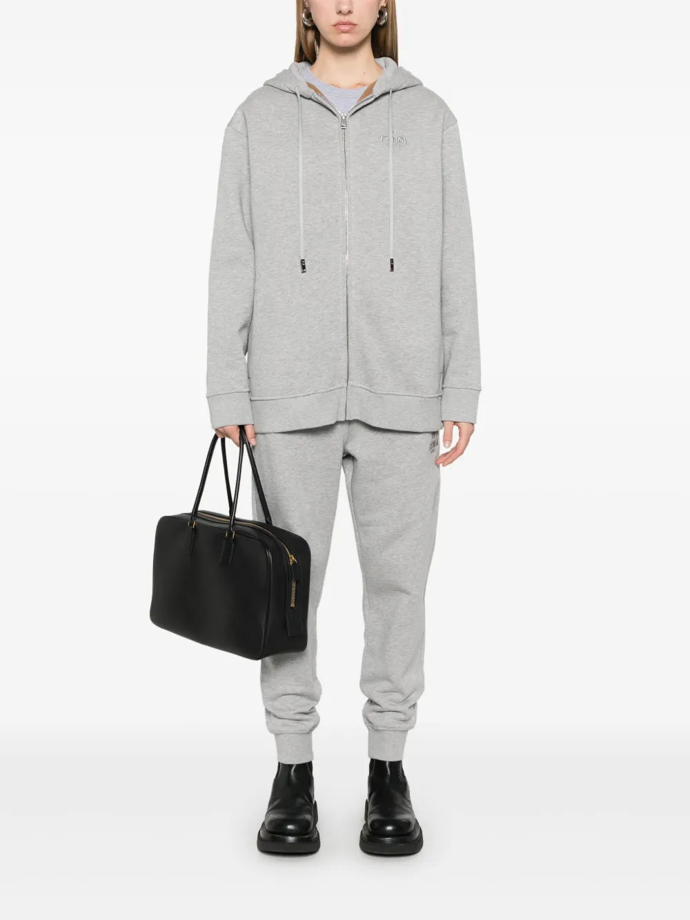 Logo-Embroidered Hoodie