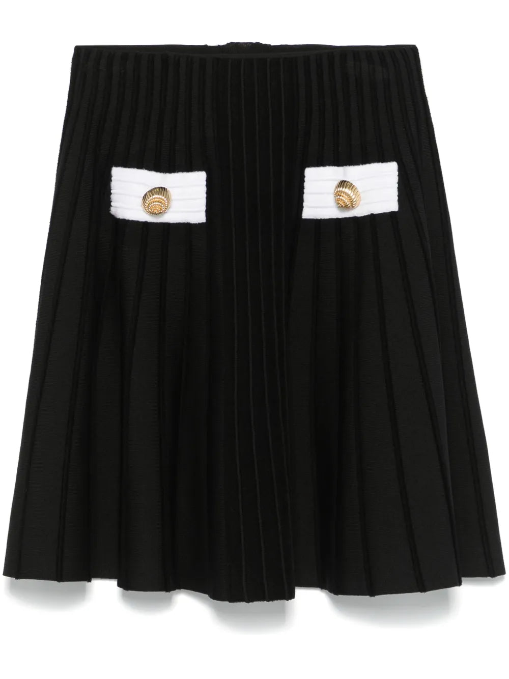 Ribbed-Knit Mini Skirt