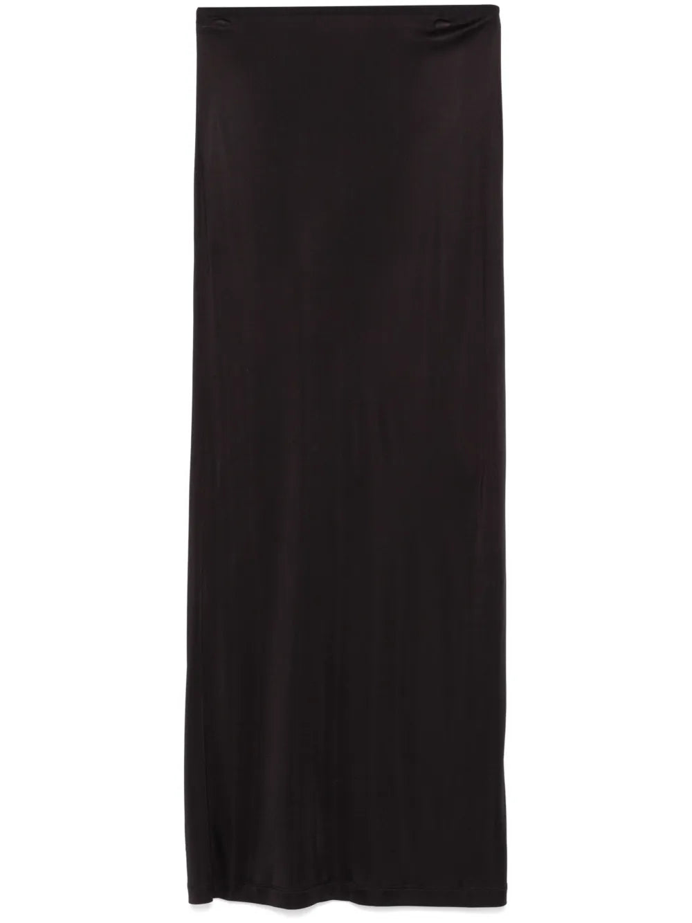 Satin-Finish Maxi Skirt