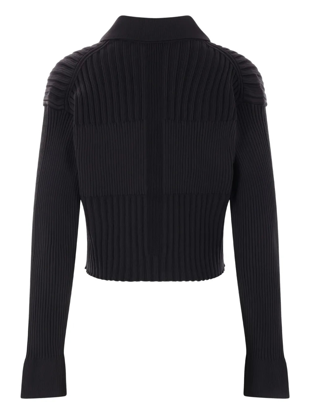 Fluted Cropped Cardigan