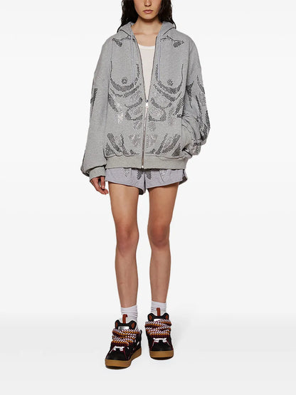 Rhinestone-Embellished Shorts