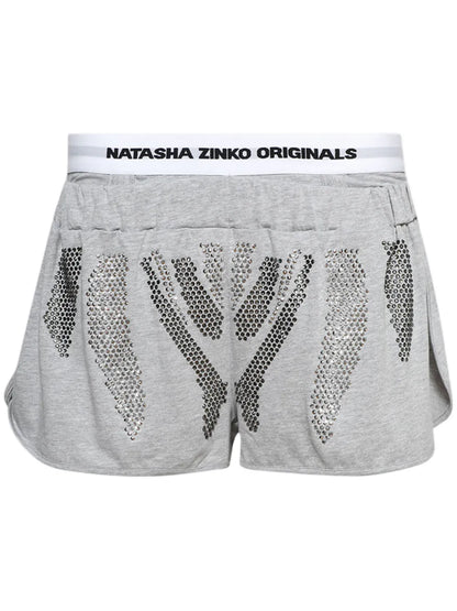Rhinestone-Embellished Shorts