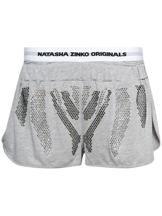Rhinestone-Embellished Shorts
