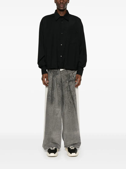 Drawstring-Hem Shirt