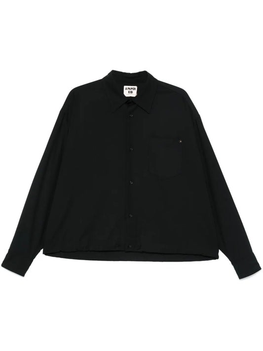 Drawstring-Hem Shirt