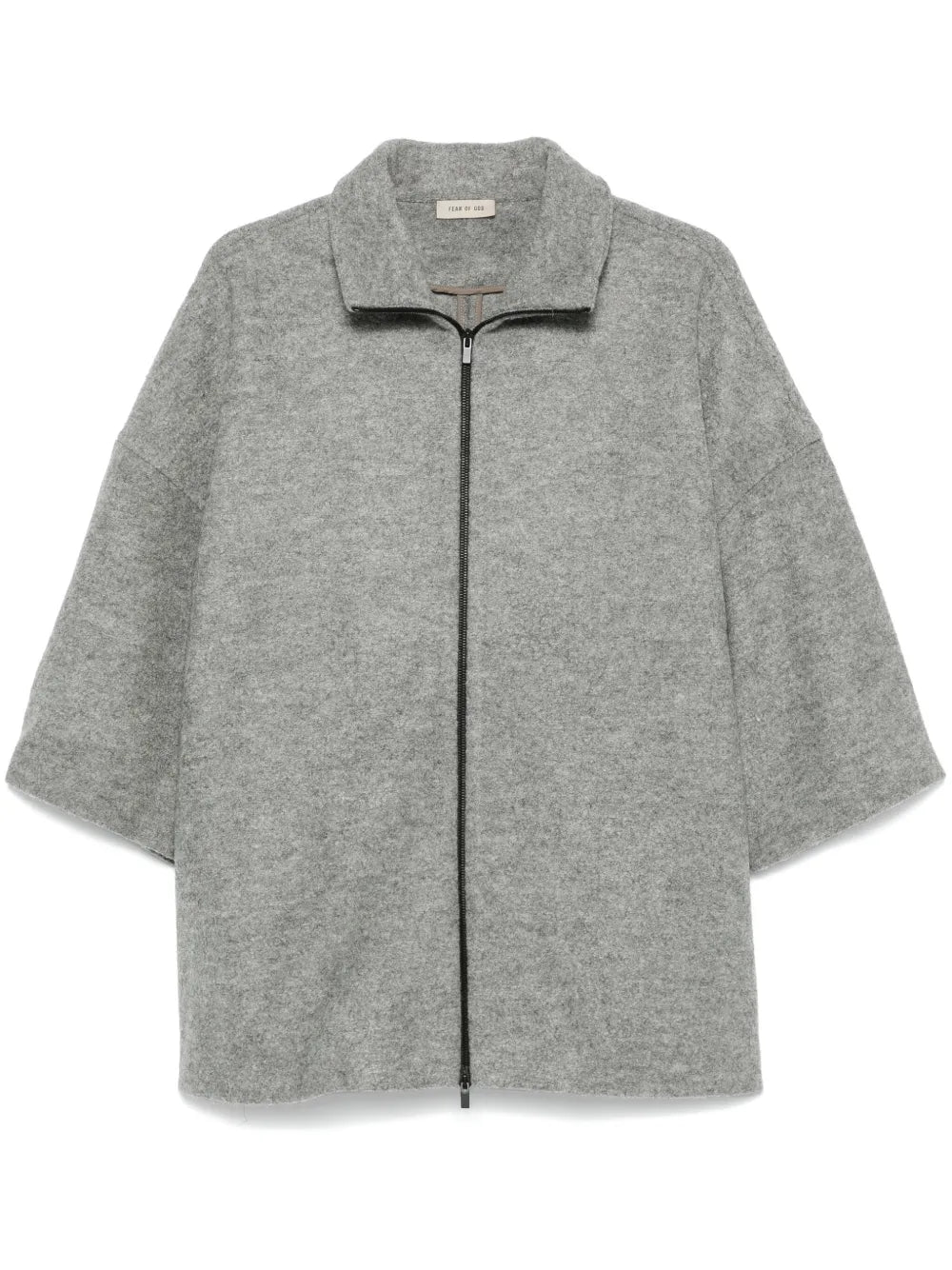 High-Neck Short-Sleeve Jacket