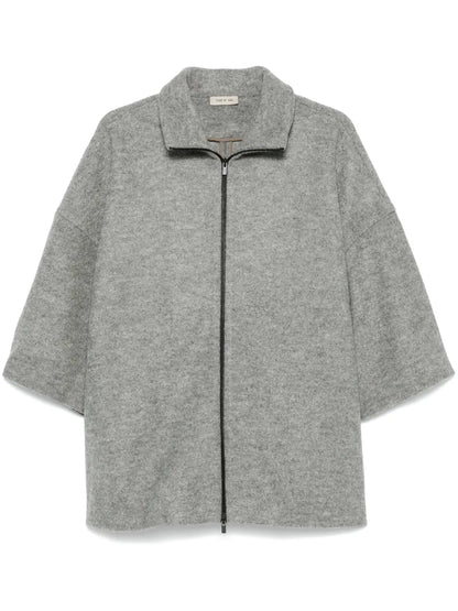High-Neck Short-Sleeve Jacket