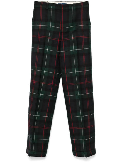 Tartan-Checked Trousers