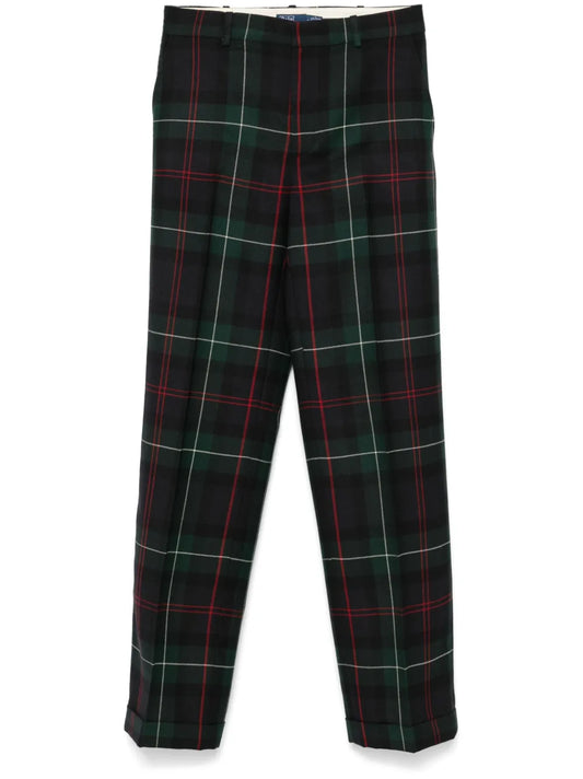 Tartan-Checked Trousers