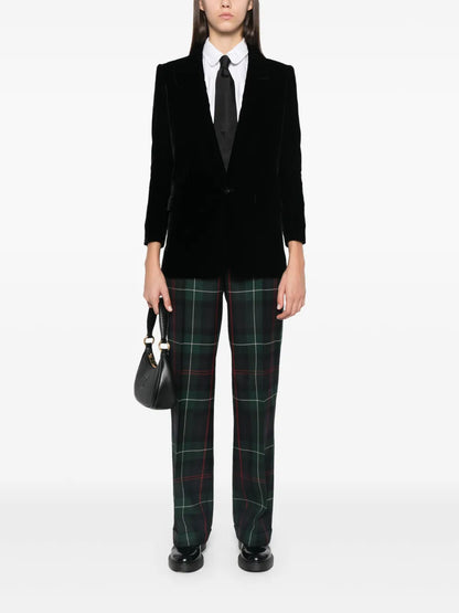 Tartan-Checked Trousers