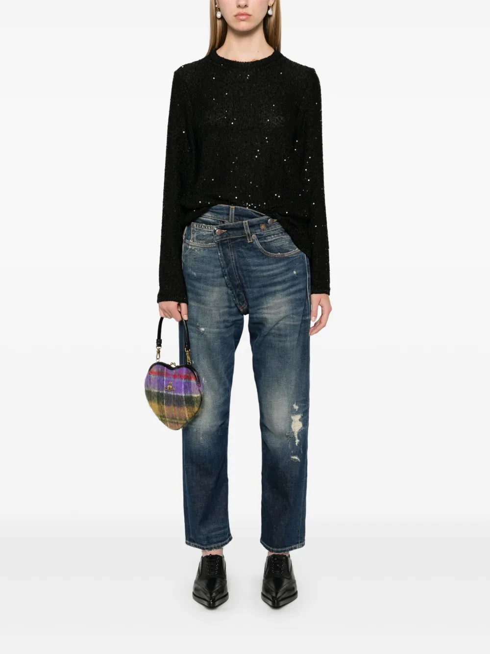 Sequin-Embellished Sweater